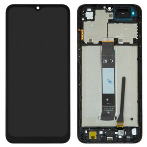 Pantalla LCD puede usarse con Xiaomi Poco C50, Poco C51, Redmi A1, Redmi A1 Plus, Redmi A2, Redmi A2 Plus, negro, con marco, Original PRC 