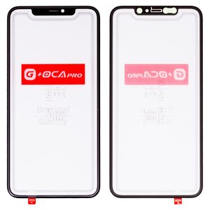 Vidrio de carcasa G+OCA PRO puede usarse con iPhone 11 Pro Max, con película OCA, negro