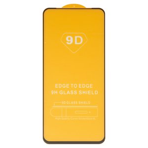 Vidrio de protección templado puede usarse con Samsung A215 Galaxy A21, Full Glue, compatible con estuche, sin embalaje, sin pañuelos , negro
