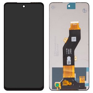 Pantalla LCD puede usarse con Tecno Pop 8, Spark 20 KJ5 , Spark 20C BG7 , Spark Go 2024  BG6 ; Infinix Hot 40i X6528B , Smart 8 X6525 , negro, sin marco, original vidrio reemplazado , FPC6615