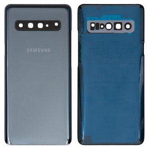 Panel trasero de carcasa puede usarse con Samsung G977 Galaxy S10 5G, negra, con vidrio de cámara