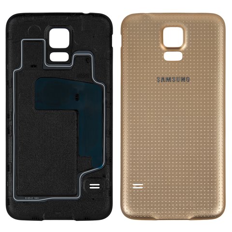 Задня кришка батареї для Samsung G900H Galaxy S5, золотиста