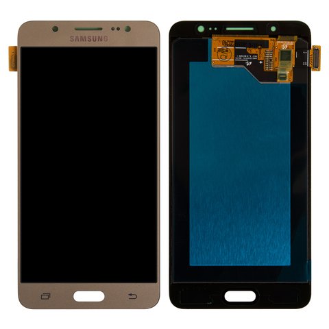 Дисплей для Samsung J510 Galaxy J5 2016 , золотистий, без рамки, Original PRC , original glass