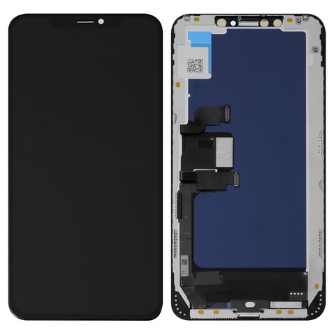 Дисплей для iPhone XS Max, чорний, з рамкою, Сopy, TFT , JK