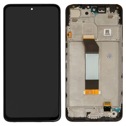 Дисплей для Xiaomi Poco M3 Pro, Poco M3 Pro 5G, Redmi Note 10 5G, черный, с рамкой, High Copy
