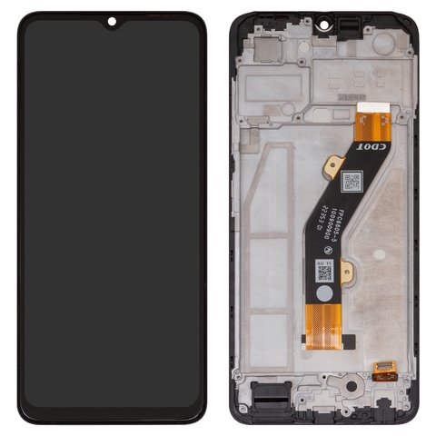 Дисплей для Tecno Spark 10C, черный, с рамкой, High Copy, KI5k, #FPC6605 5