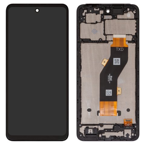Дисплей для Tecno Spark 20C BG7 , чорний, з рамкою, High Copy, TXDI660QCEPX 53  FPC6525  FPC6615