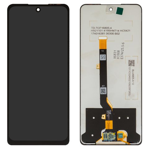 Дисплей для Tecno Spark 20 Pro KJ6 ; Infinix Hot 40 X6836 , Hot 40 Pro X6837 , черный, без рамки, Box  TXDI680QBQPX 33