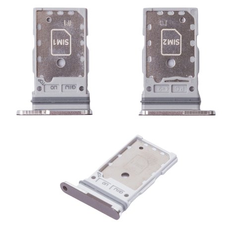 Держатель SIM карты для Samsung S928 Galaxy S24 Ultra, черный, titanium Black, 2 sim