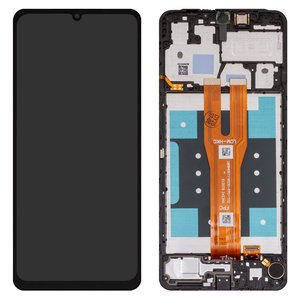 Дисплей для Samsung A065 Galaxy A06, черный, с рамкой, Box 