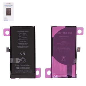 Акумулятор JCID для Apple iPhone 13 mini, Li Polymer, 3,88 B, 2580 мАг, збільшена ємність, без повідомлення про помилку, high capacity diagnosable battery