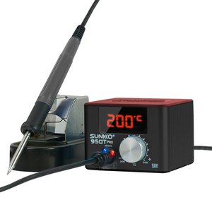 Паяльна станція SUNKKO 950T Pro, цифрова, 75 Вт, чорна