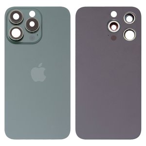 Задняя панель корпуса для iPhone 13 Pro, зеленая, со стеклом камеры, alpine Green, small hole