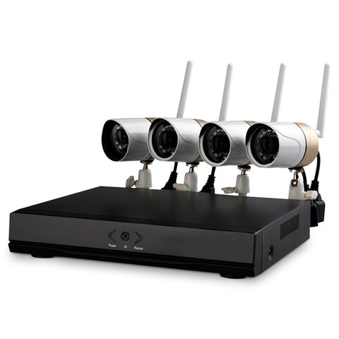 Комплект: мережевий відеореєстратор Wanscam HL0162 та 4 безпровідних IP камер спостереження