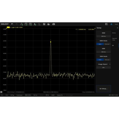 Програмне розширення SIGLENT SNA5000 SA