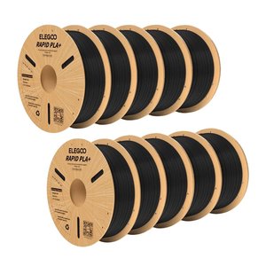 Філамент для 3D принтера ELEGOO RAPID PLA+, чорний black , 10 кг